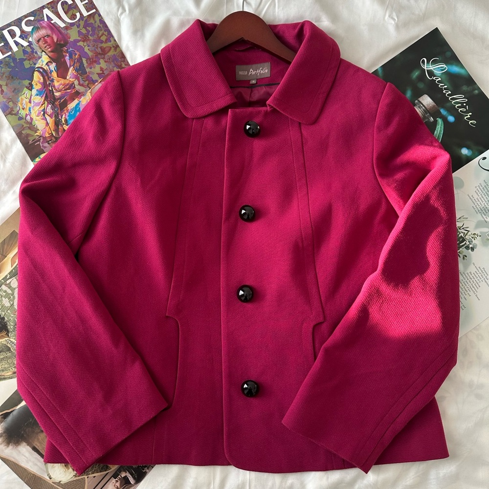 Marks & Spencer Fuchsia Pea Coat
